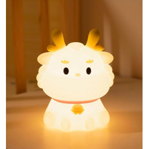 新品小龙充电伴睡硅胶拍拍创意夜灯新年礼品送礼氛围灯